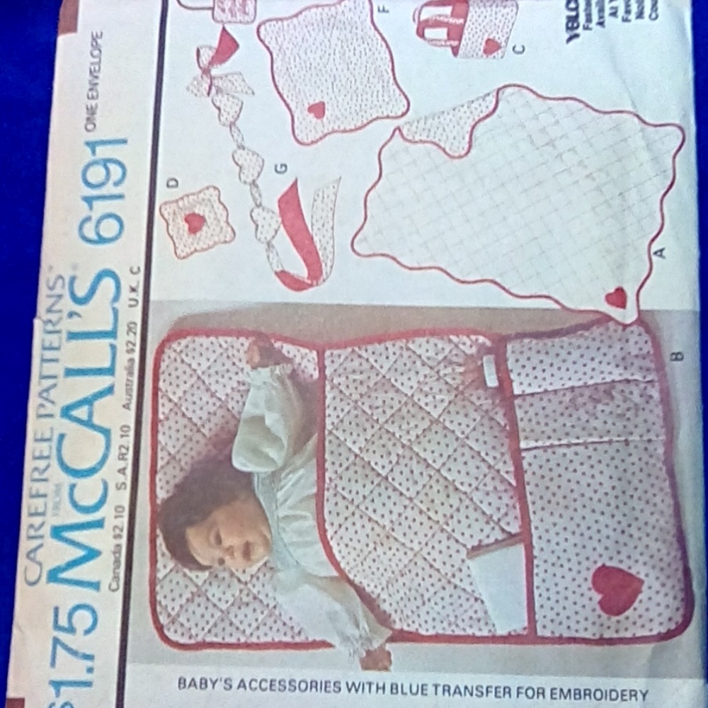 Vintage McCall's Baby Accessories